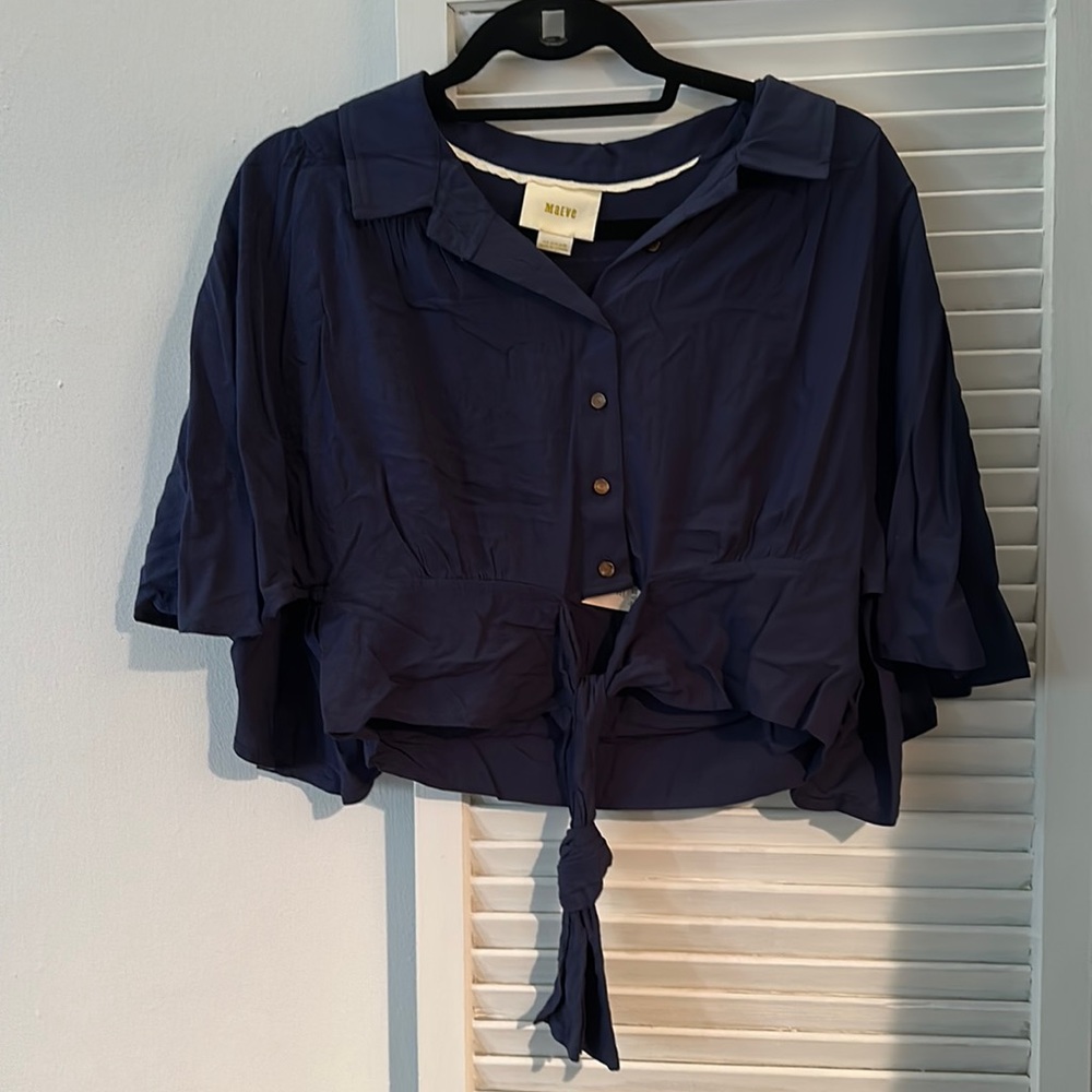 Anthropologie Navy Top
